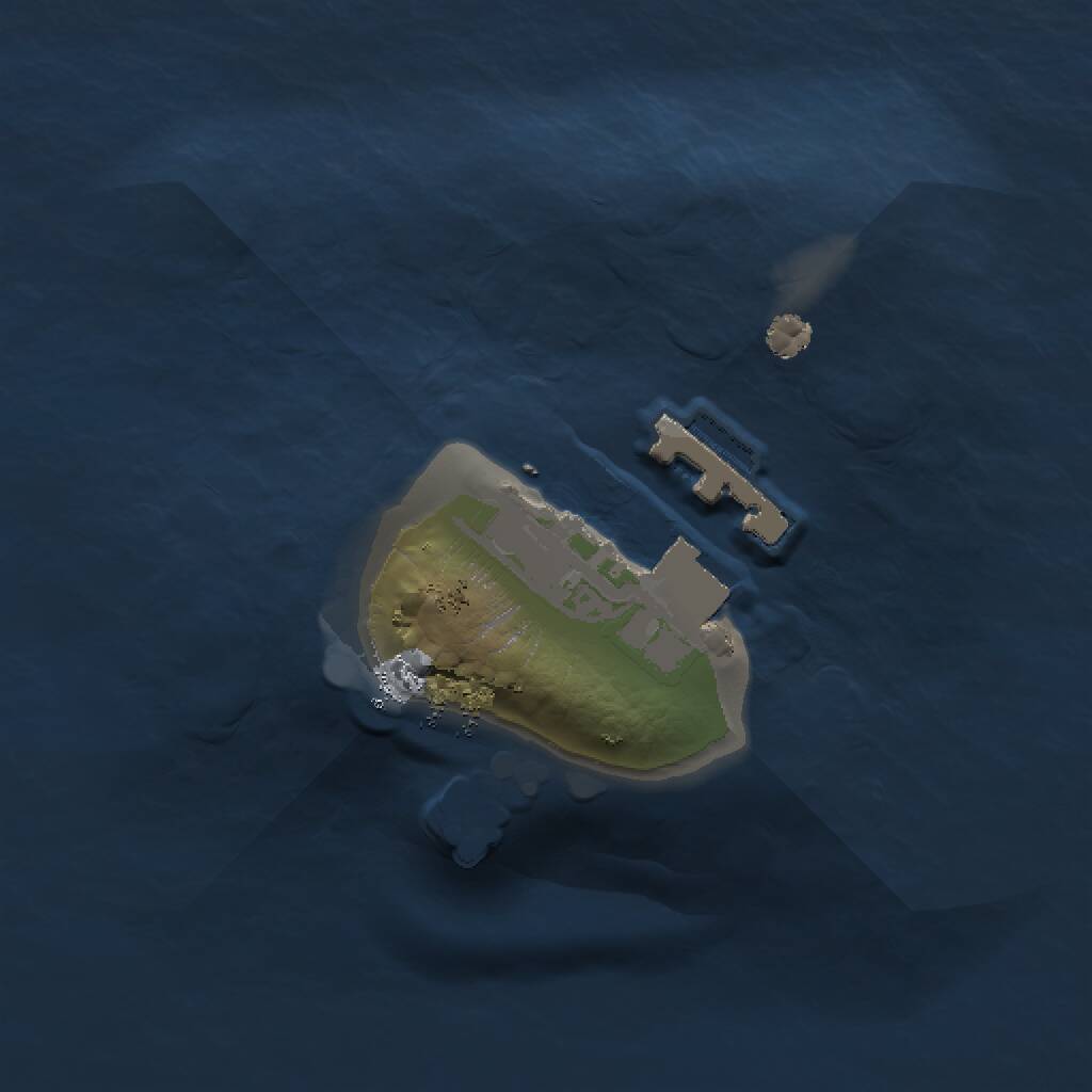 Rust Map: Procedural Map, Size: 1000, Seed: 1708668230, 2 Monuments