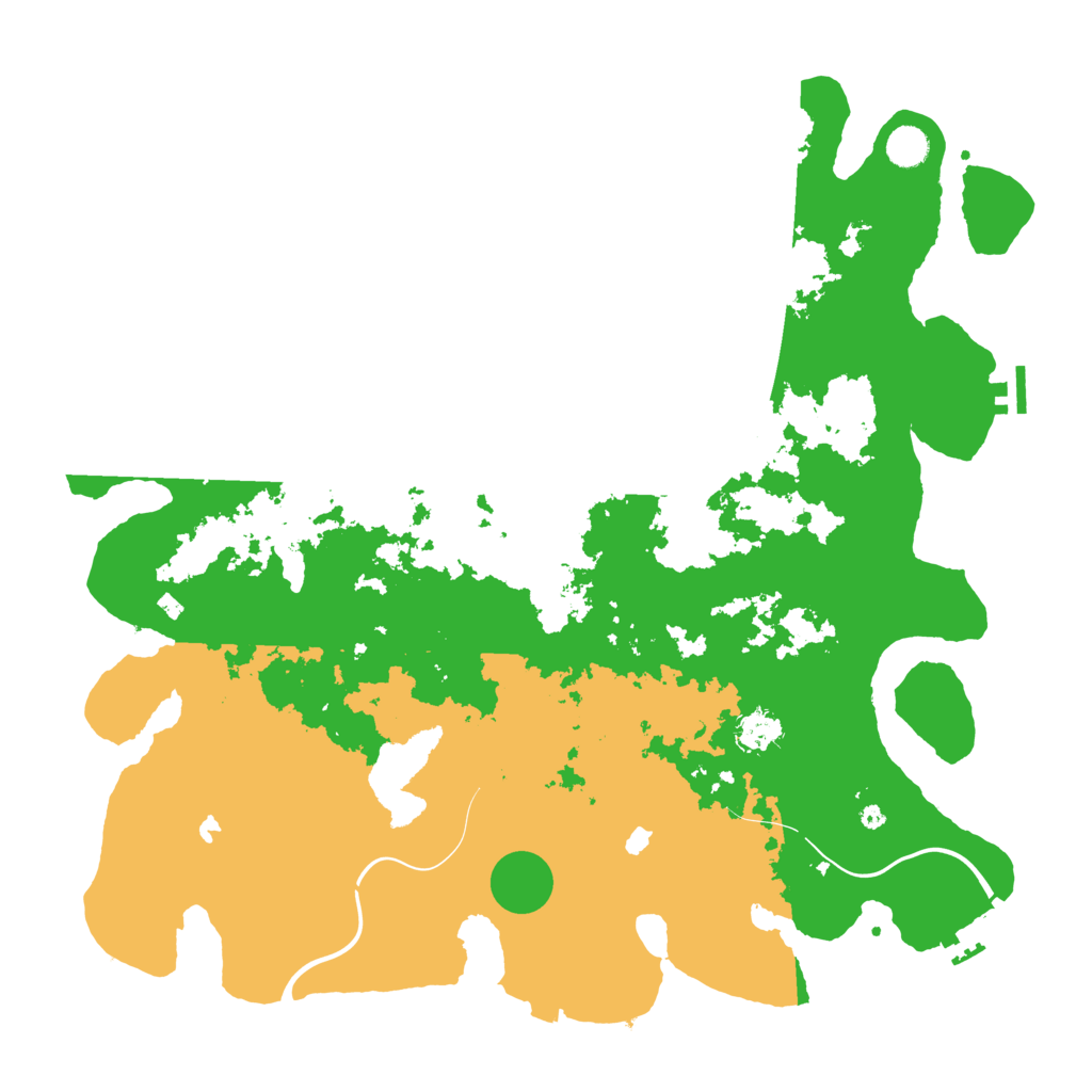 Biome Rust Map: Procedural Map, Size: 4600, Seed: 1765090701