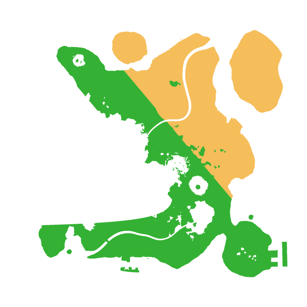 Biome Rust Map: Procedural Map, Size: 2500, Seed: 321365869