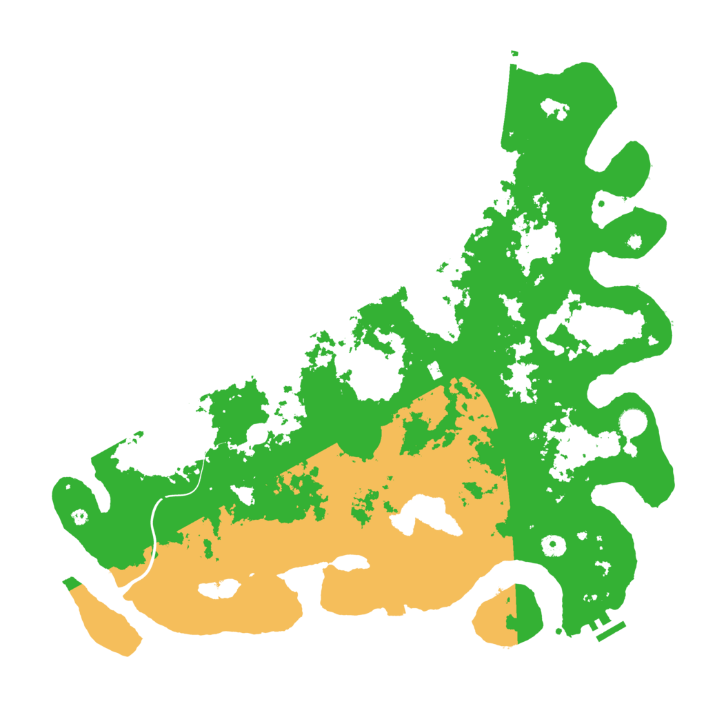 Biome Rust Map: Procedural Map, Size: 4500, Seed: 83422