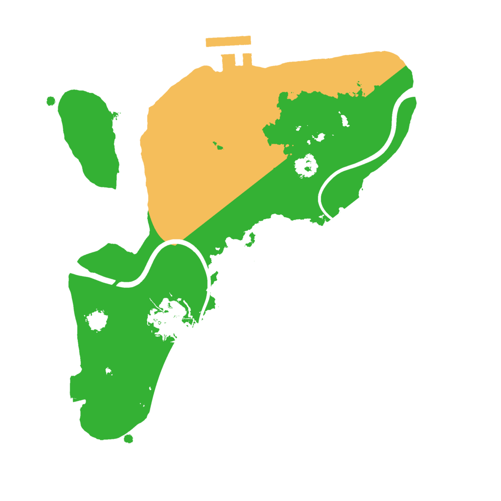 Biome Rust Map: Procedural Map, Size: 2250, Seed: 628550039