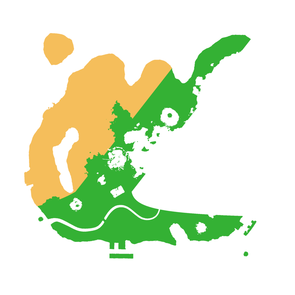 Biome Rust Map: Procedural Map, Size: 2500, Seed: 1582195026