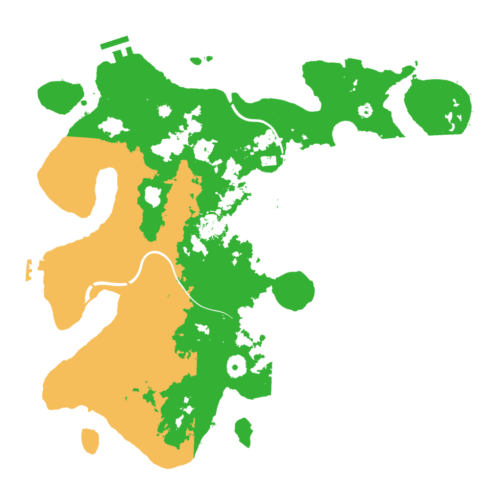 Biome Rust Map: Procedural Map, Size: 3500, Seed: 47221