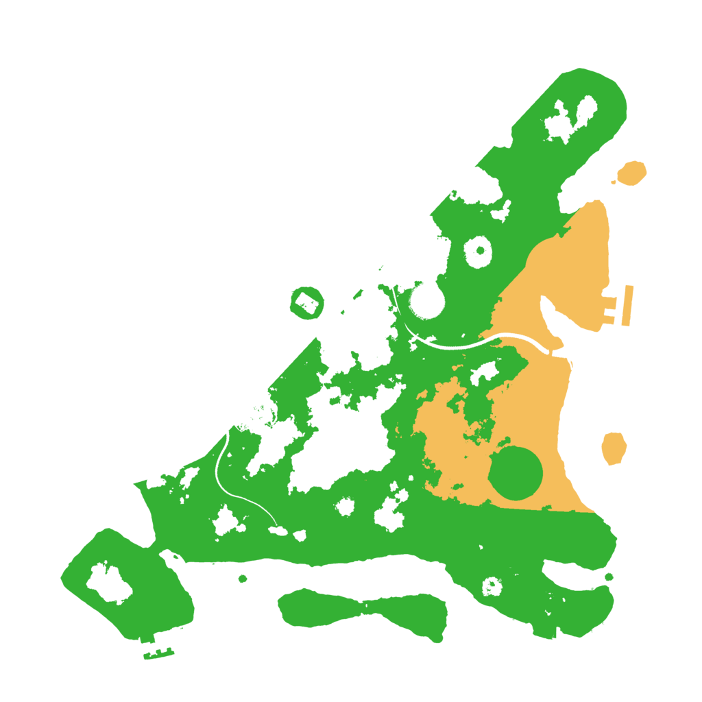 Biome Rust Map: Procedural Map, Size: 3500, Seed: 223958651