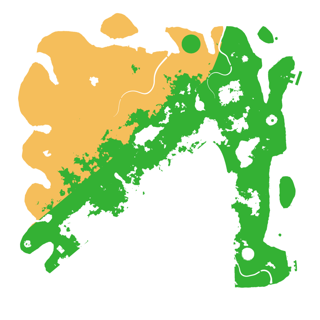 Biome Rust Map: Procedural Map, Size: 4500, Seed: 2115437098