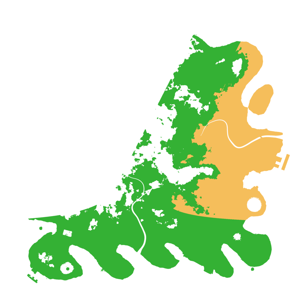 Biome Rust Map: Procedural Map, Size: 3700, Seed: 846534304