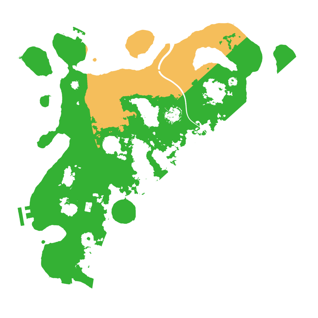 Biome Rust Map: Procedural Map, Size: 3500, Seed: 27958
