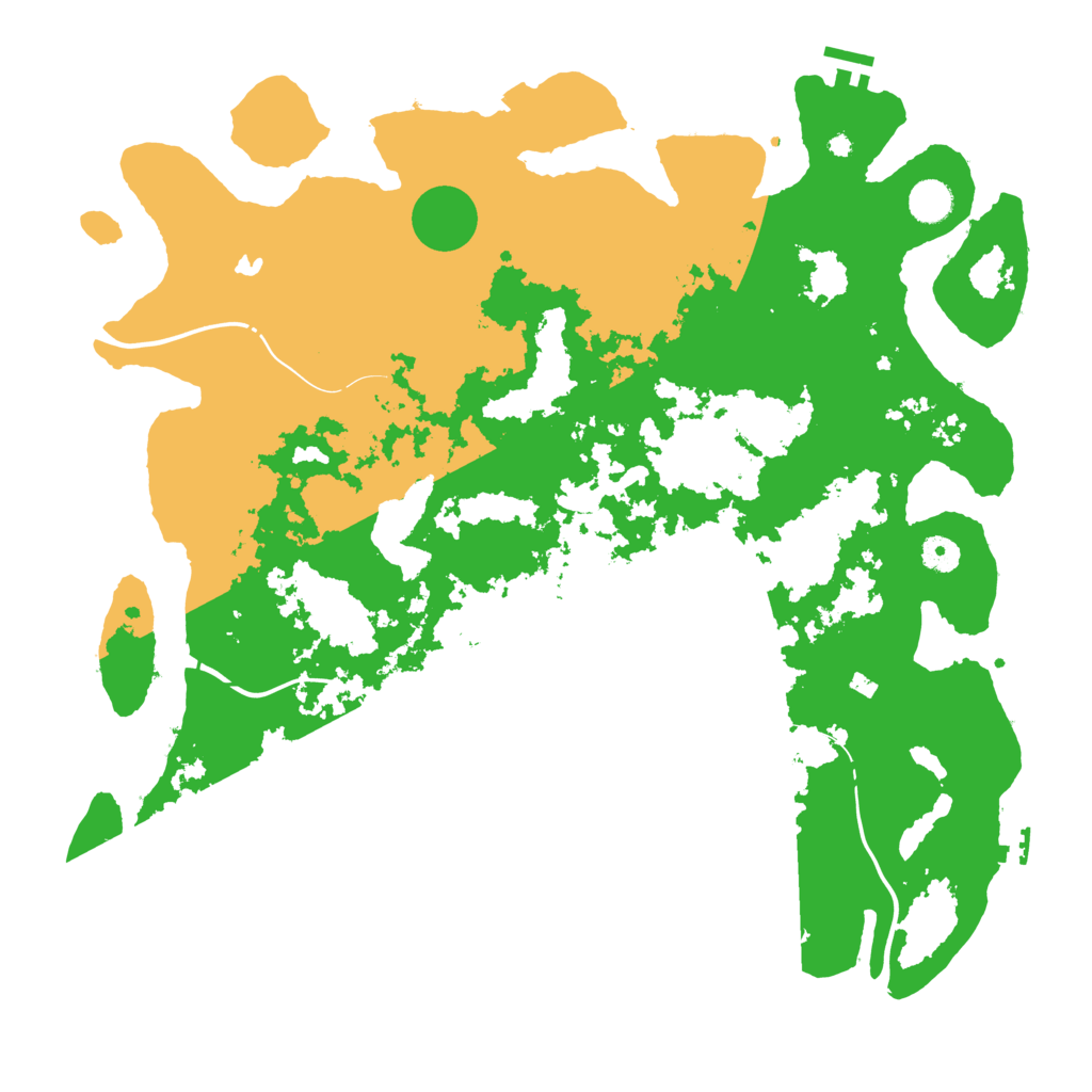 Biome Rust Map: Procedural Map, Size: 4400, Seed: 387460886