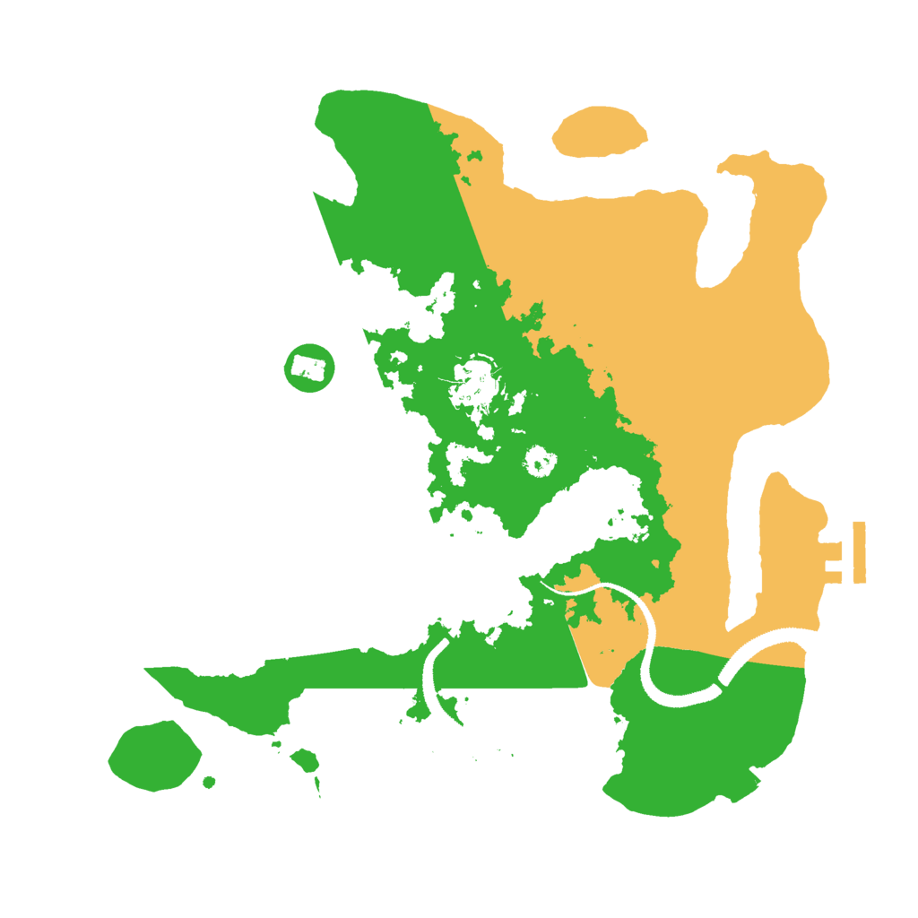 Biome Rust Map: Procedural Map, Size: 3000, Seed: 25100