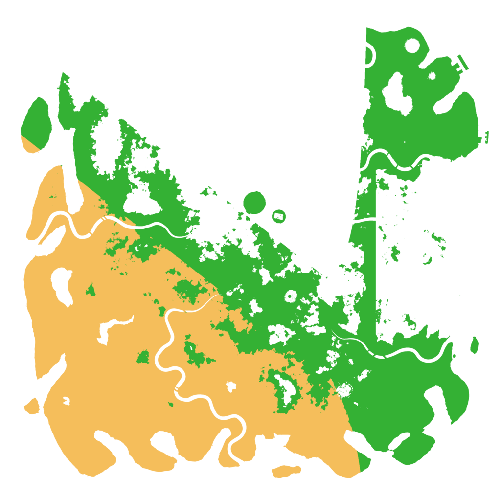 Biome Rust Map: Procedural Map, Size: 6000, Seed: 70106283