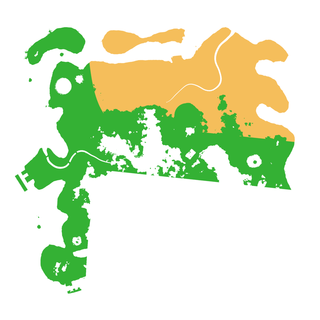 Biome Rust Map: Procedural Map, Size: 3500, Seed: 245111454