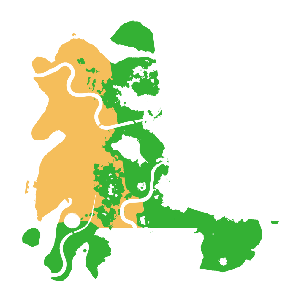 Biome Rust Map: Procedural Map, Size: 3500, Seed: 773866333