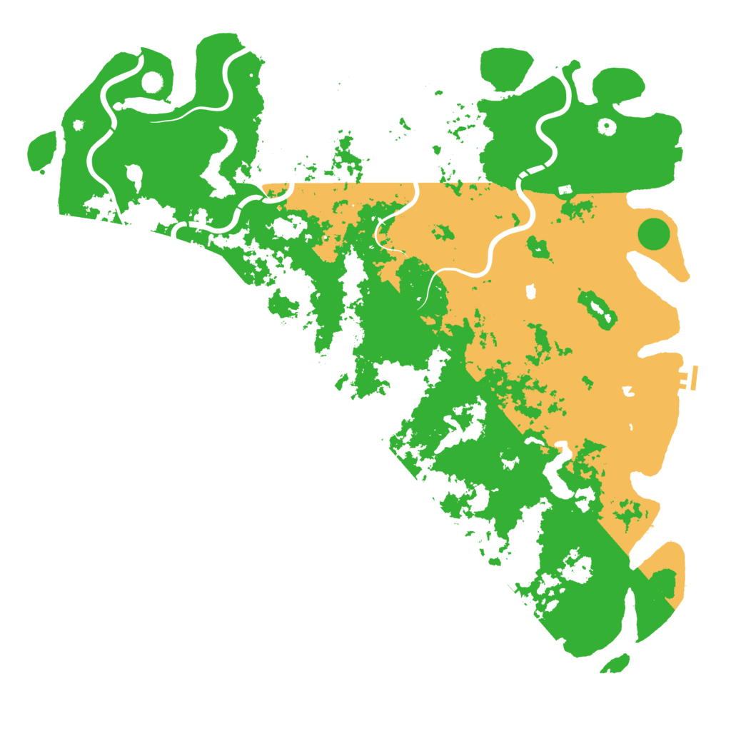 Biome Rust Map: Procedural Map, Size: 6000, Seed: 34523454
