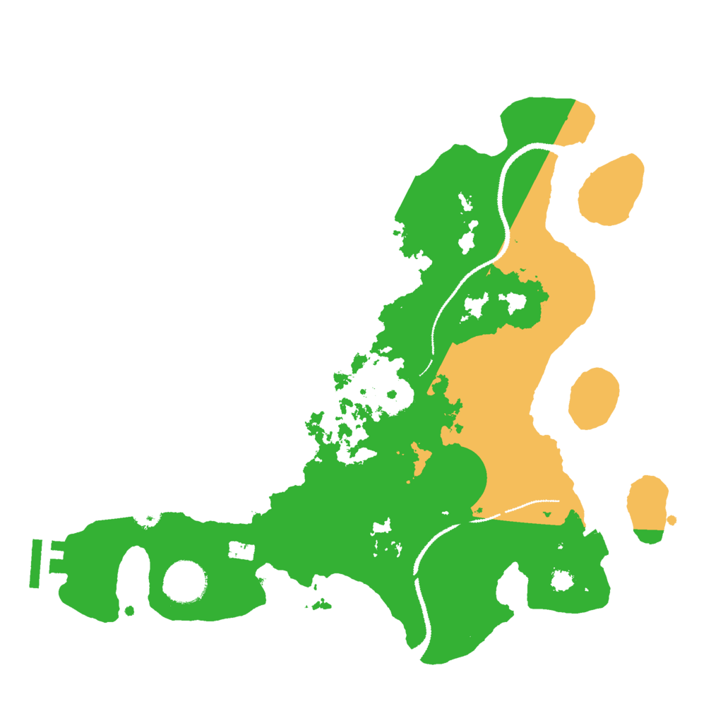 Biome Rust Map: Procedural Map, Size: 3000, Seed: 1392284695