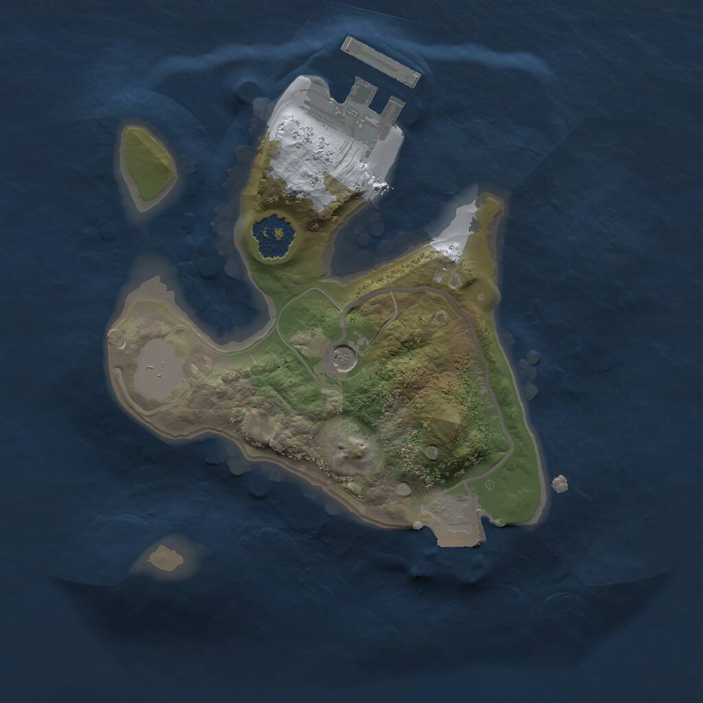 Rust Map: Procedural Map, Size: 1700, Seed: 1668349342, 3 Monuments