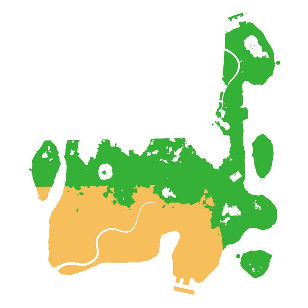 Biome Rust Map: Procedural Map, Size: 3000, Seed: 1302438618