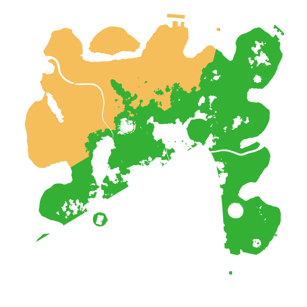Biome Rust Map: Procedural Map, Size: 3500, Seed: 554180705