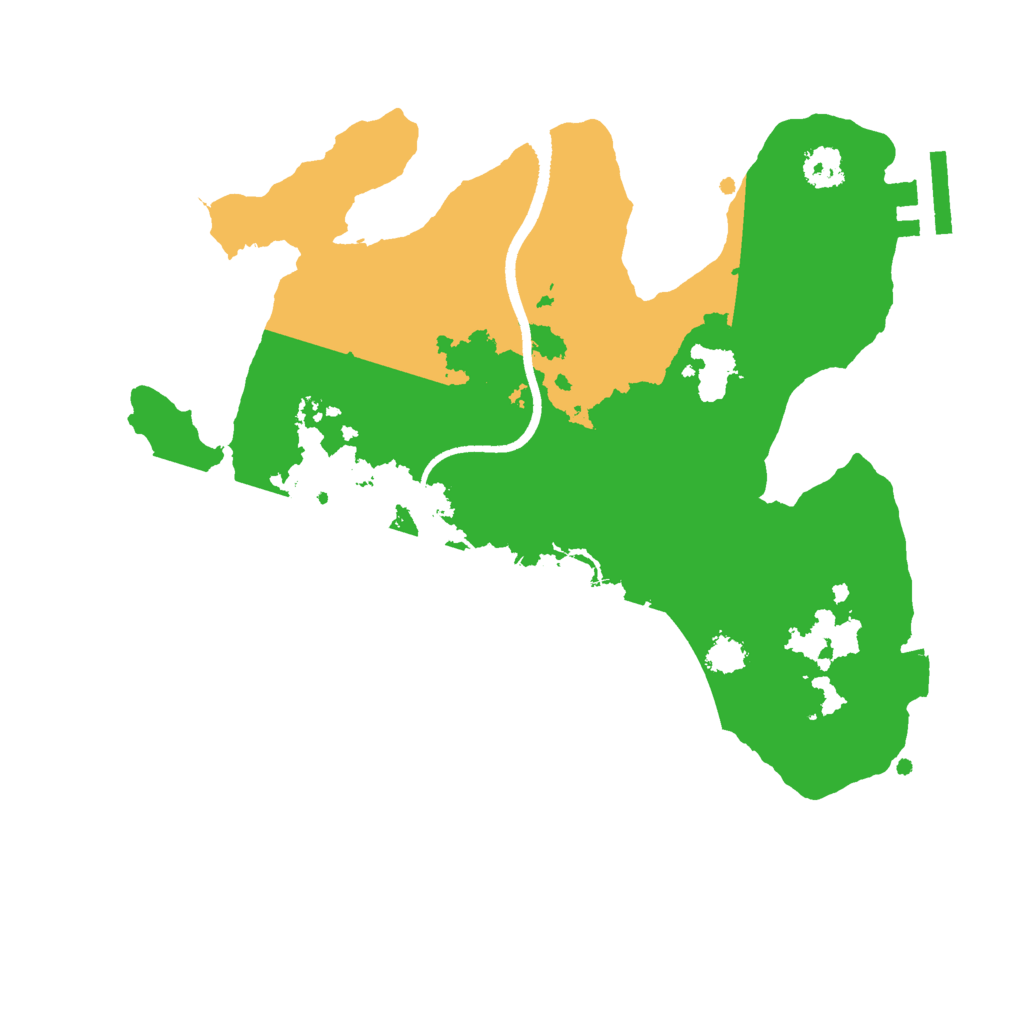 Biome Rust Map: Procedural Map, Size: 2500, Seed: 317604215