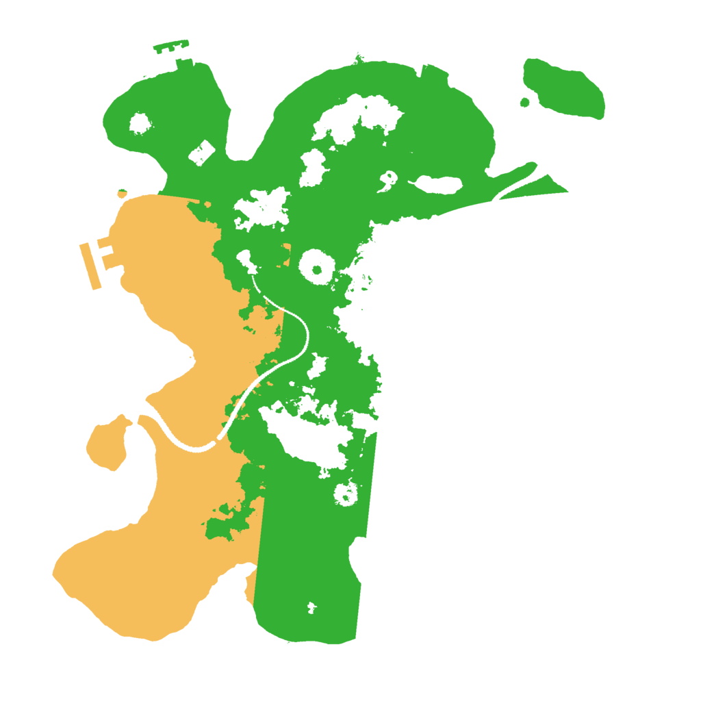 Biome Rust Map: Procedural Map, Size: 3000, Seed: 490593211