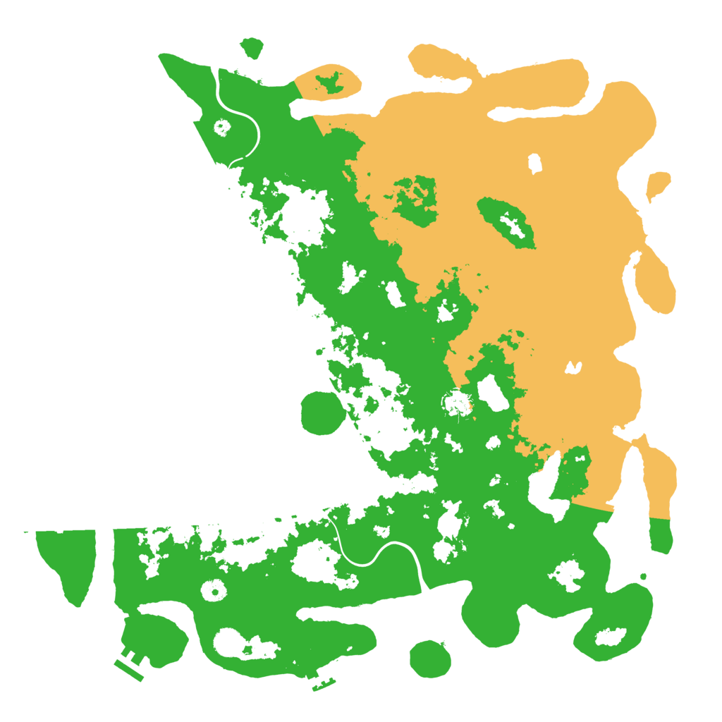Biome Rust Map: Procedural Map, Size: 4500, Seed: 746659848