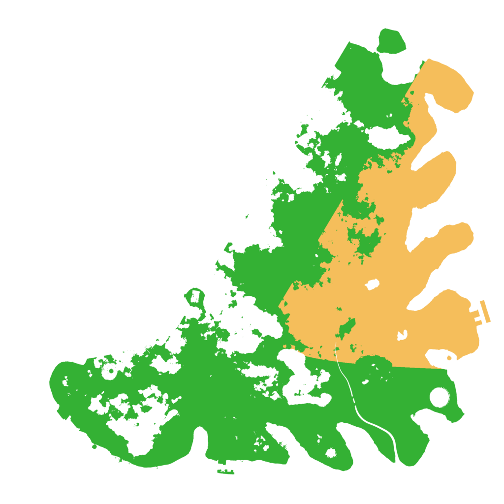 Biome Rust Map: Procedural Map, Size: 4500, Seed: 1221609058