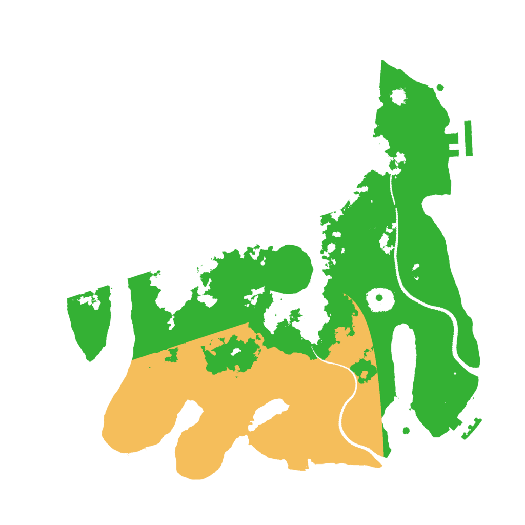 Biome Rust Map: Procedural Map, Size: 3000, Seed: 1654501185