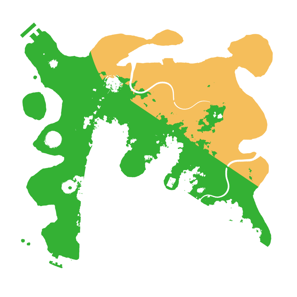 Biome Rust Map: Procedural Map, Size: 3200, Seed: 271277853