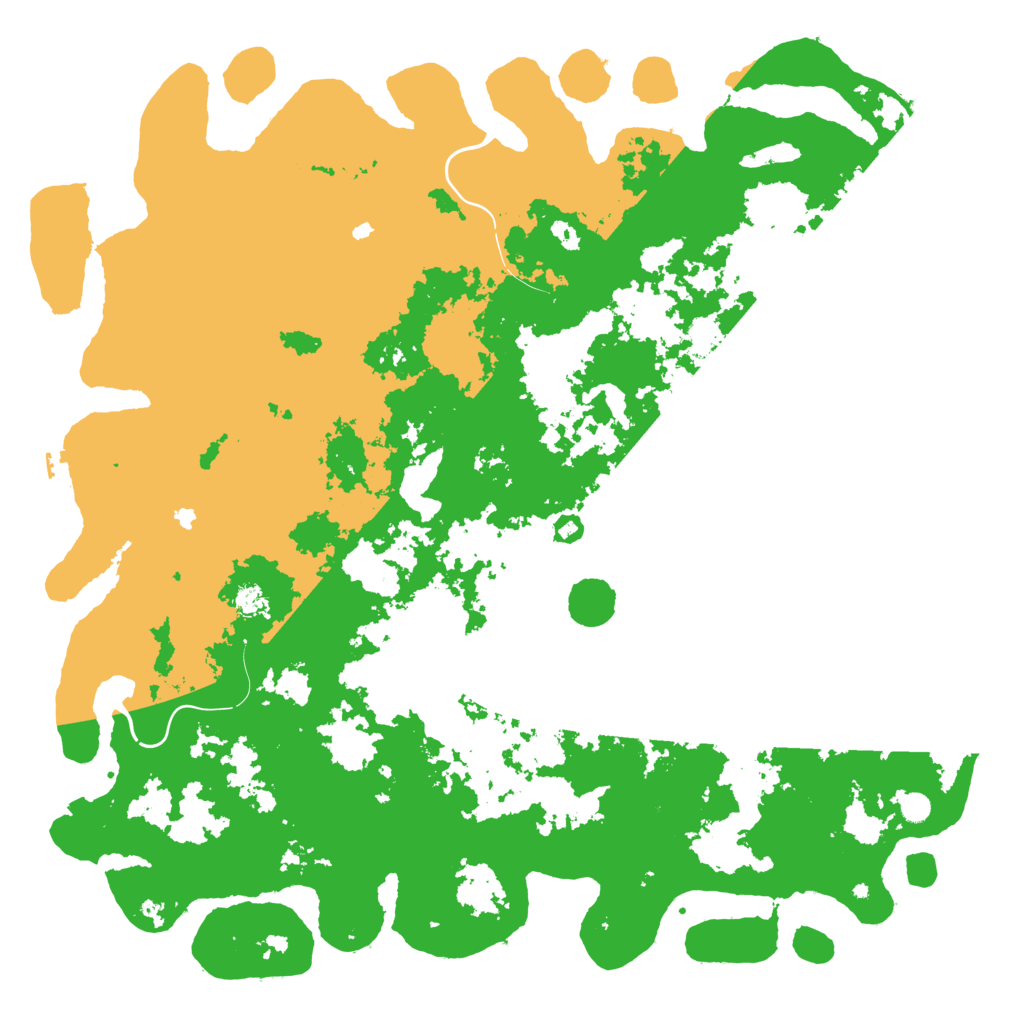 Biome Rust Map: Procedural Map, Size: 6000, Seed: 34893489