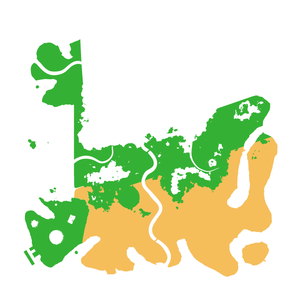 Biome Rust Map: Procedural Map, Size: 3700, Seed: 890690272