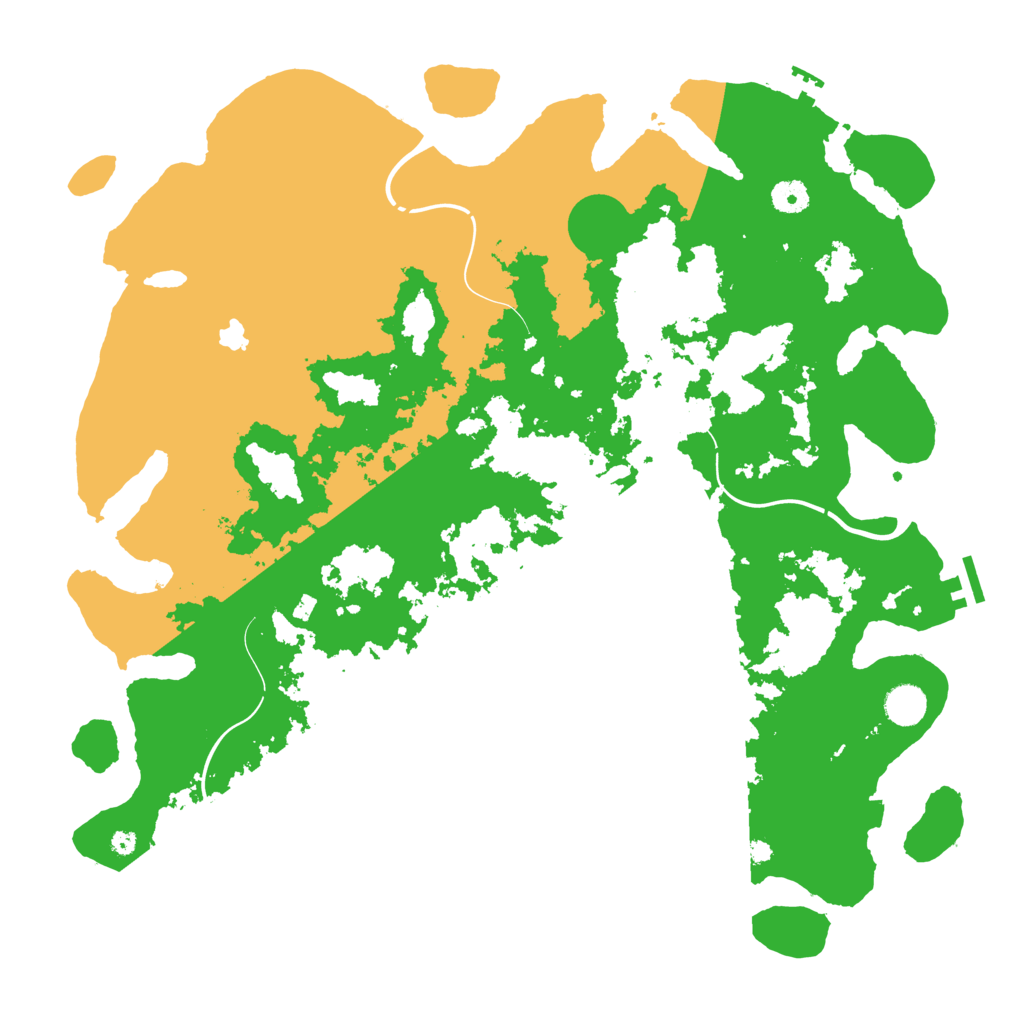 Biome Rust Map: Procedural Map, Size: 4333, Seed: 13032025