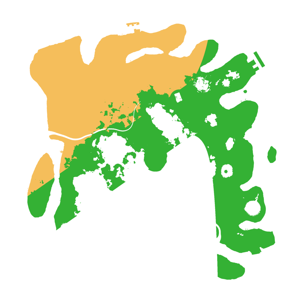 Biome Rust Map: Procedural Map, Size: 3500, Seed: 434700167