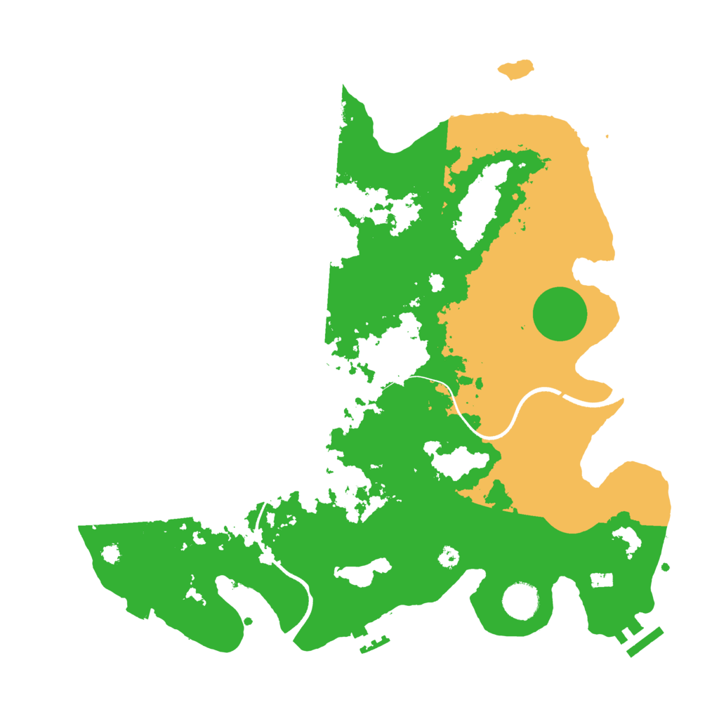 Biome Rust Map: Procedural Map, Size: 3500, Seed: 1569431896