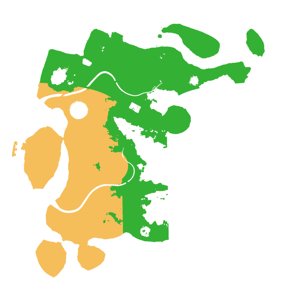 Biome Rust Map: Procedural Map, Size: 3000, Seed: 2043767456