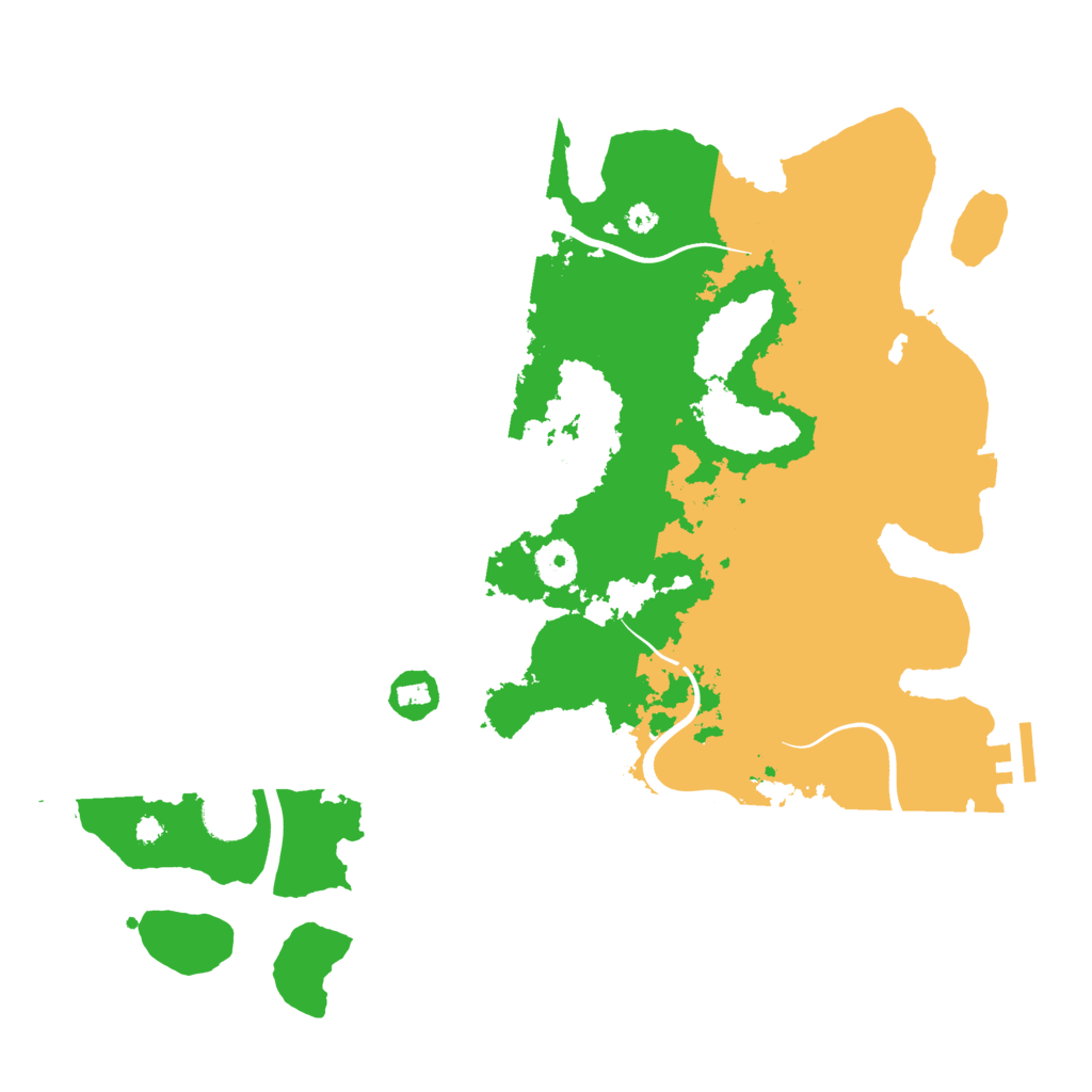 Biome Rust Map: Procedural Map, Size: 3700, Seed: 1331804292