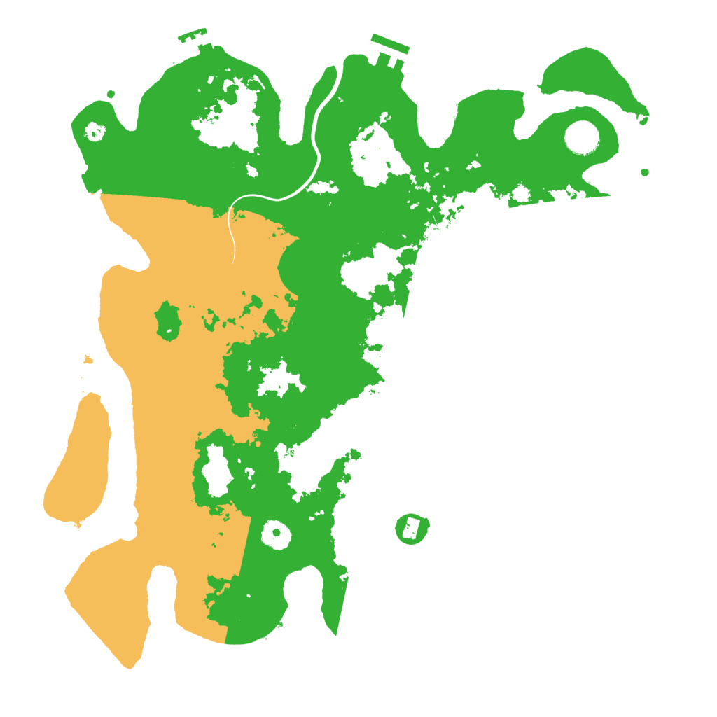 Biome Rust Map: Procedural Map, Size: 3700, Seed: 998142