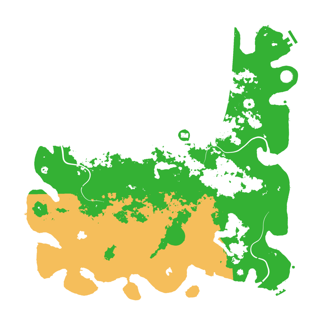 Biome Rust Map: Procedural Map, Size: 4500, Seed: 590042540