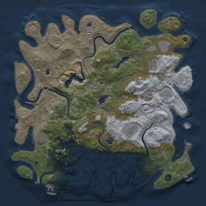 Thumbnail Rust Map: Procedural Map, Size: 4500, Seed: 936127020, 15 Monuments