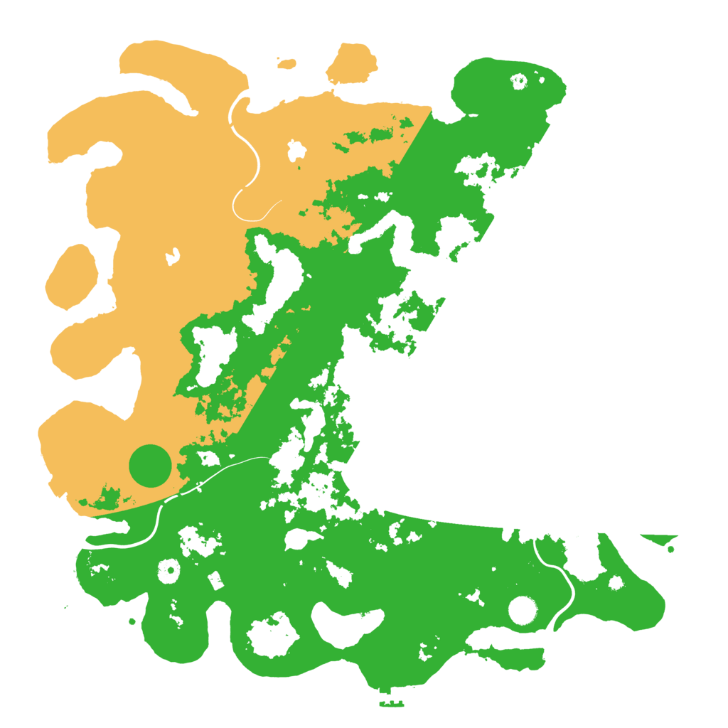 Biome Rust Map: Procedural Map, Size: 4500, Seed: 411601885