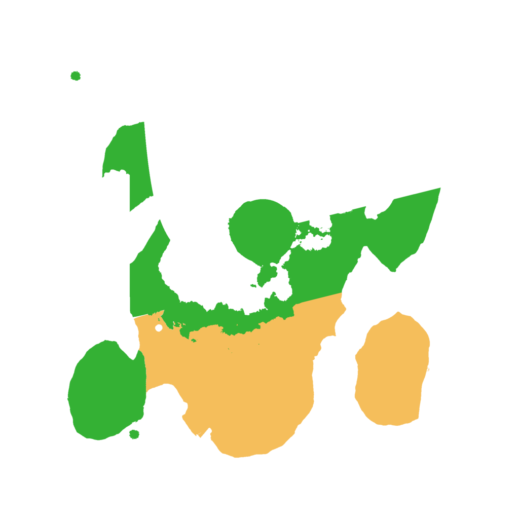 Biome Rust Map: Procedural Map, Size: 2155, Seed: 1