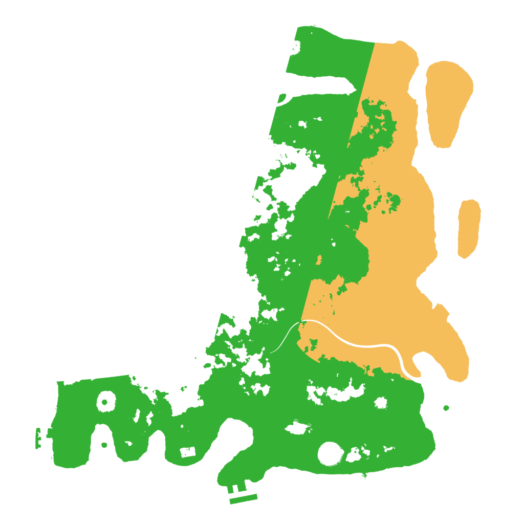 Biome Rust Map: Procedural Map, Size: 3800, Seed: 421379185