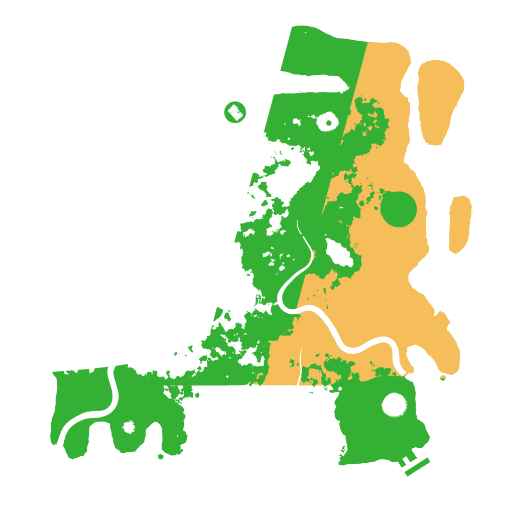 Biome Rust Map: Procedural Map, Size: 3800, Seed: 421379185
