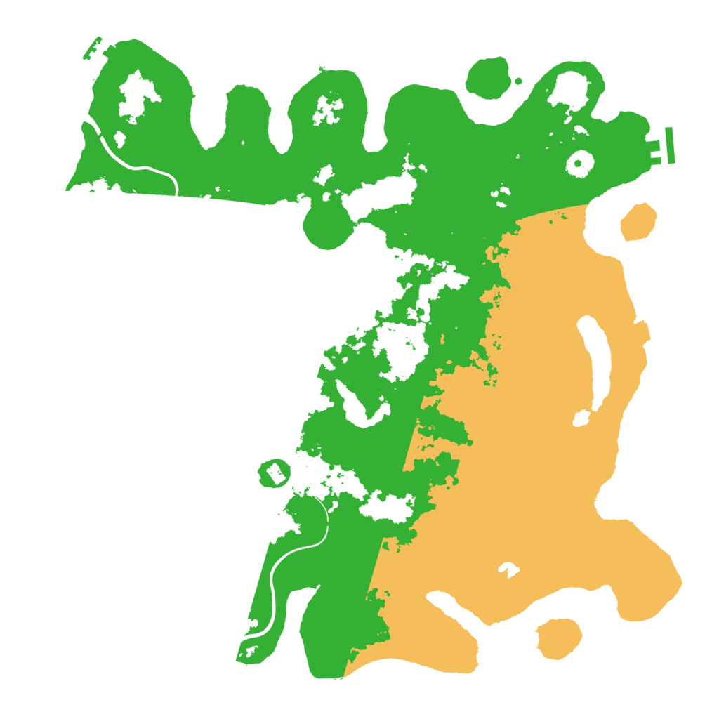 Biome Rust Map: Procedural Map, Size: 4000, Seed: 1125929975