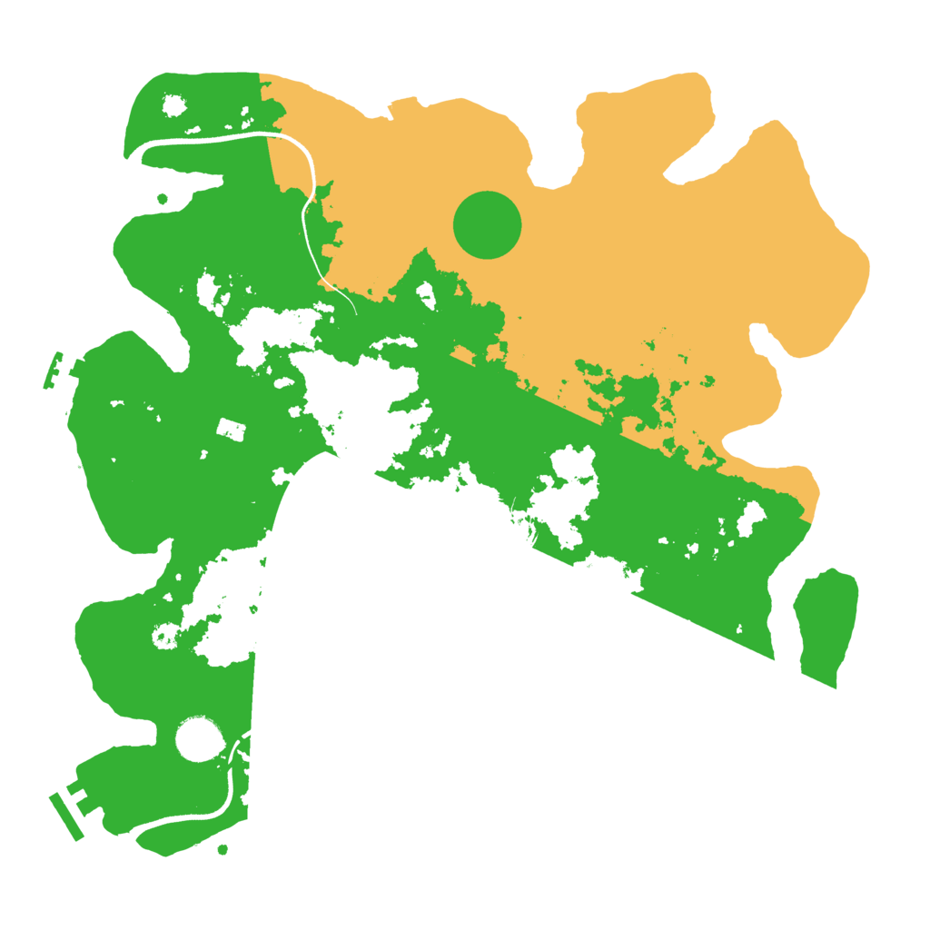 Biome Rust Map: Procedural Map, Size: 3600, Seed: 13325