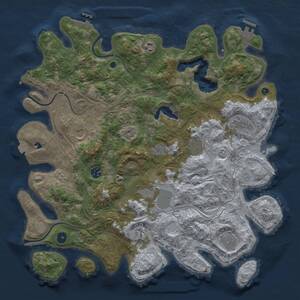 Thumbnail Rust Map: Procedural Map, Size: 4250, Seed: 261374037, 16 Monuments