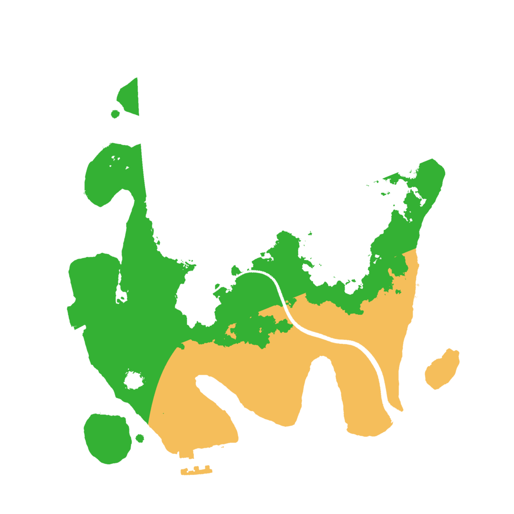 Biome Rust Map: Procedural Map, Size: 2500, Seed: 1415545311