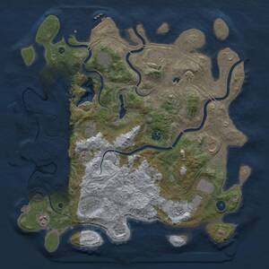 Thumbnail Rust Map: Procedural Map, Size: 4250, Seed: 202956346, 16 Monuments