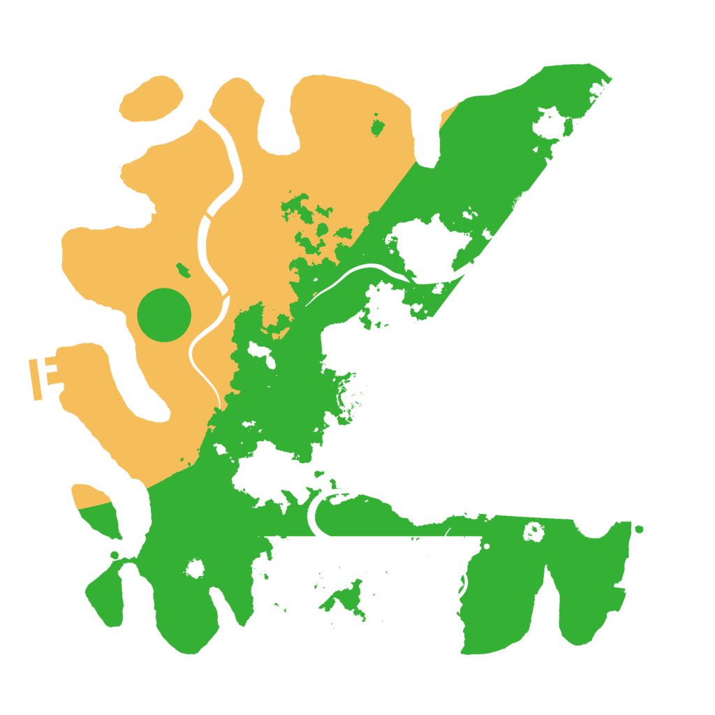Biome Rust Map: Procedural Map, Size: 3500, Seed: 1096523446