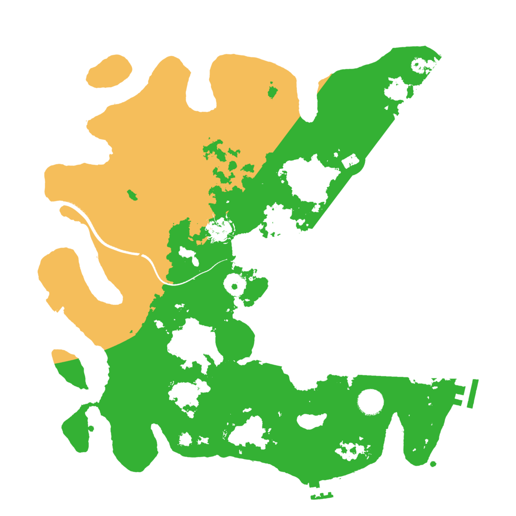 Biome Rust Map: Procedural Map, Size: 3500, Seed: 1096523446