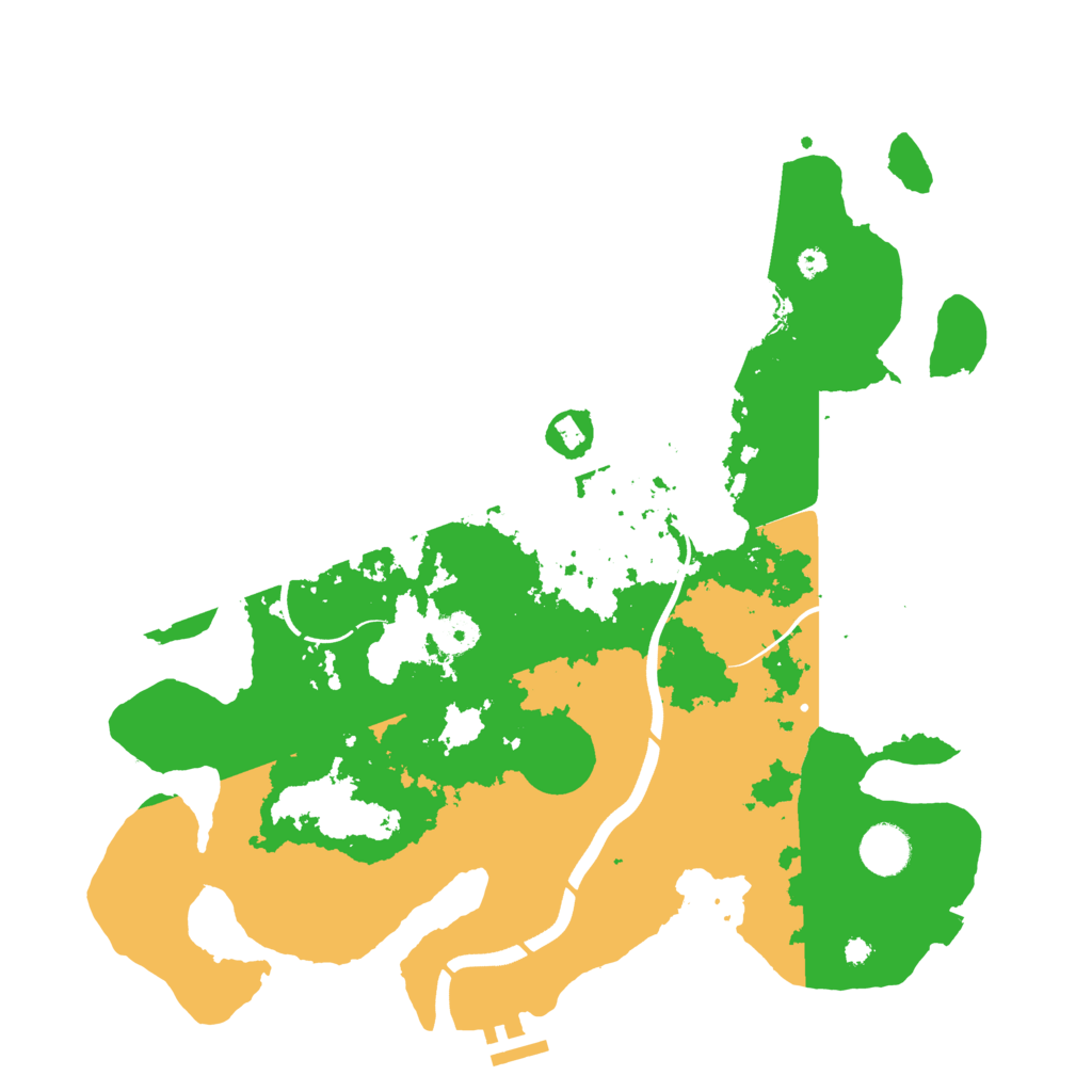 Biome Rust Map: Procedural Map, Size: 3800, Seed: 612818444