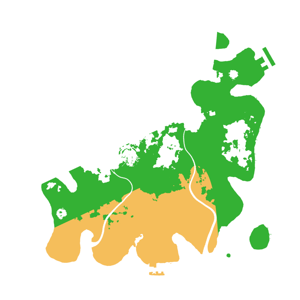 Biome Rust Map: Procedural Map, Size: 3000, Seed: 1673555896